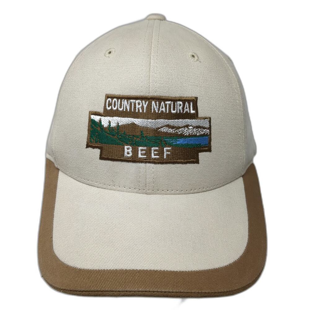 Port Authority Baseball Cap Beige One Size Country Natural Beef Hat Strapback